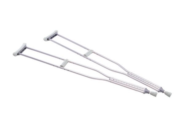 Podpazušne štake, za odrasle - anodizirani aluminijum - par